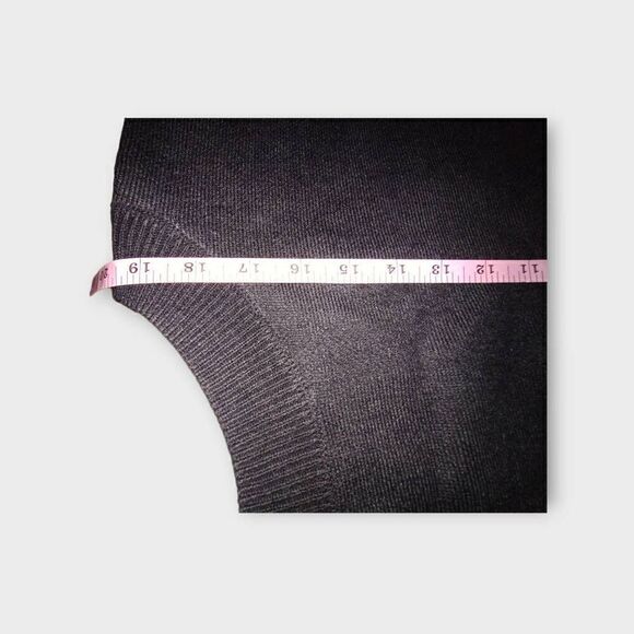 H&M Womens Sweater Set Sz Medium Black Sleeveless Vest Skirt Hippie Y2K Gothrock - Picture 12 of 13